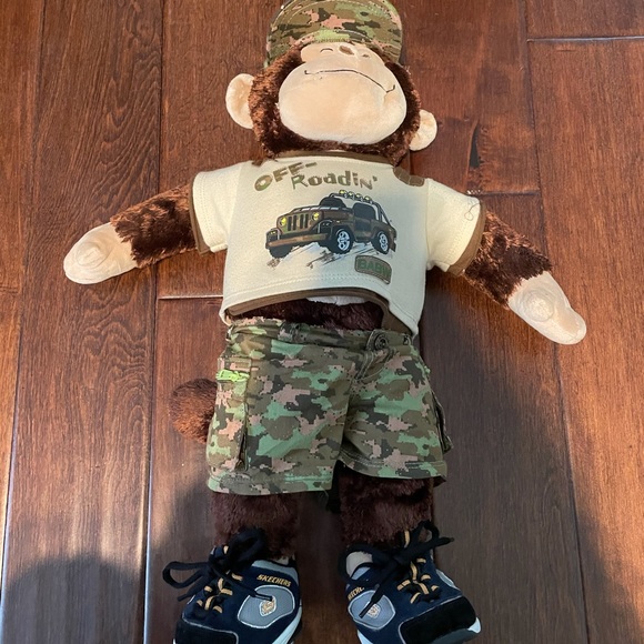 BuildABear Toys Buildabear Monkey With Clothing Poshmark